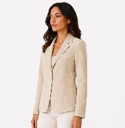 Women’s Suede Blazer Jacket - Photo 5