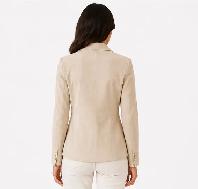 Women’s Suede Blazer Jacket - Photo 6