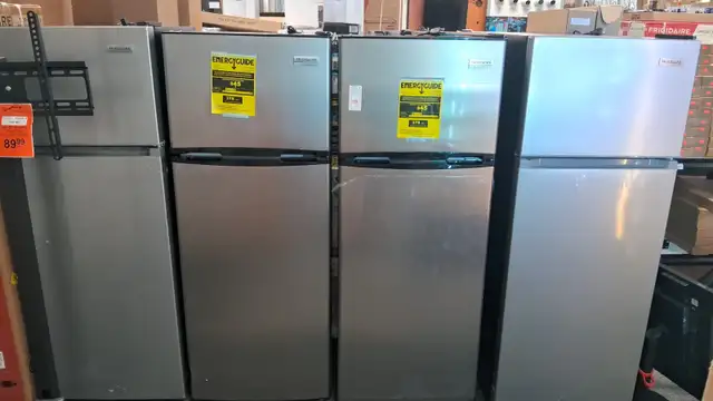 FRIGIDAIRE 7.5 CUFT STAINLESS.S, RED, WHITE & BLACK REFRIGERATOR