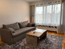 3 1/2 meublé à louer – Ahuntsic / rue Fleury – près de la Promen