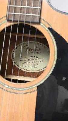 Fender Acoustic Electric Guitar Model CD-60CE USED Working Good - Photo 10