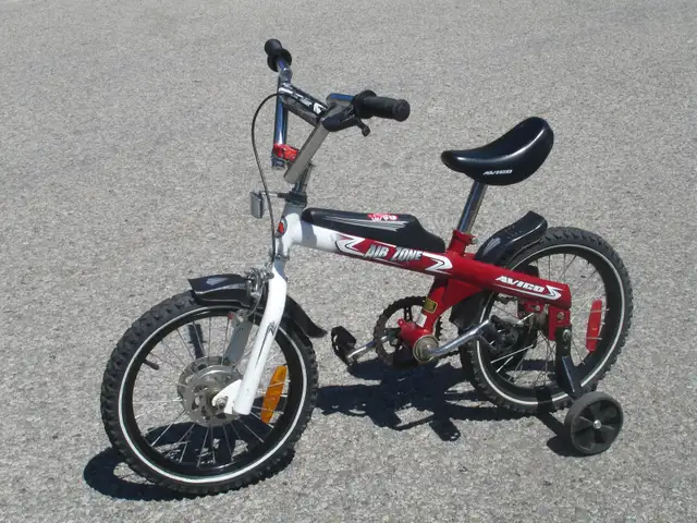 TIME TO GO BOY'S 16' AVIGO AIR ZONE MOTOCROSS   TRAINING WHEELS!