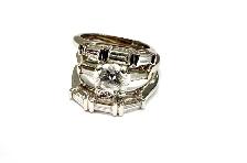 14Karat 2.19CTW Natural Diamonds 3Pcs Wedding Set F-SI1