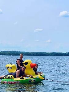 Thrilling Water Tubing & Cruising! ✨ Double Deck Pontoon - Photo 5