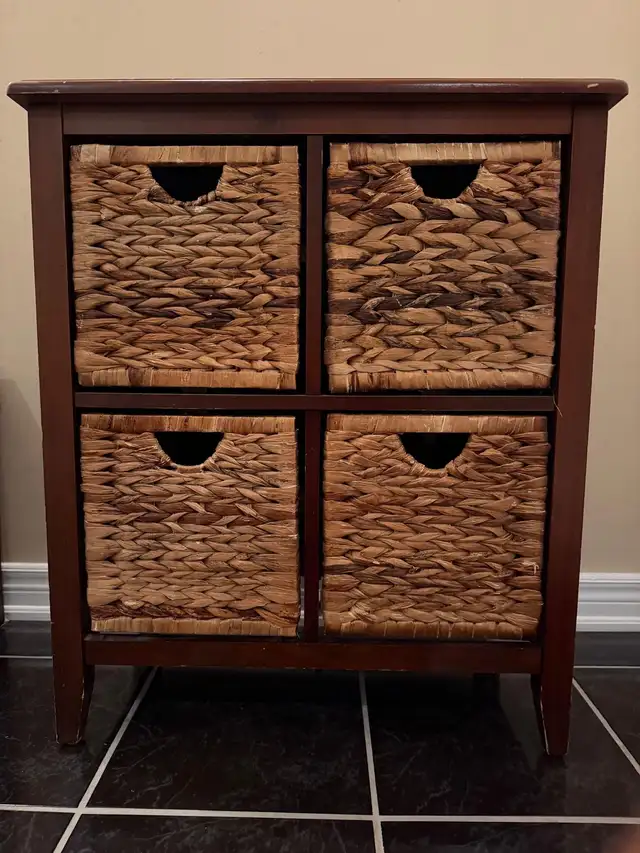 Wicker Storage Pull-Out Drawers - One for $125 or Both for $175