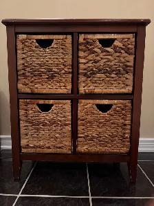 Wicker Storage Pull-Out Drawers - One for $125 or Both for $175