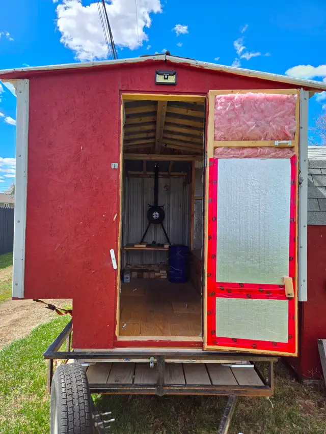 Insulated fishing shack for sale