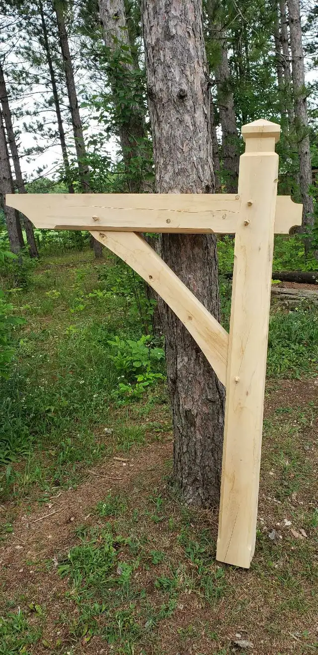 Timber frame mailbox post