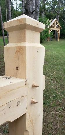 Timber frame mailbox post - Photo 2