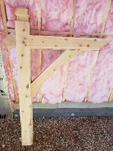 Timber frame mailbox post - Photo 4