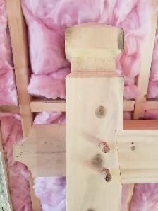 Timber frame mailbox post - Photo 5
