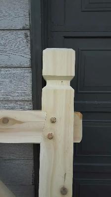 Timber frame mailbox post - Photo 7
