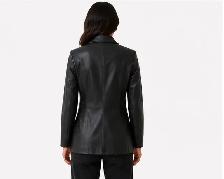 Women’s Tailored Leather Jacket – Size Large Only - Photo 4