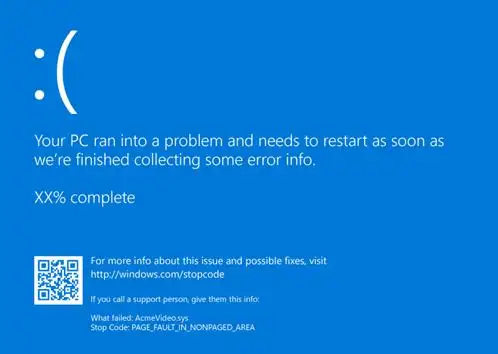 Laptop Blue Screen Repair-@Fix