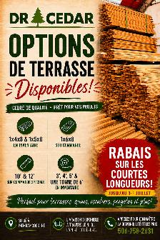 Cedar Decking / Planches de terrasse en Cèdre - Photo 2