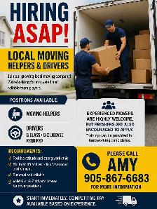 Hiring ASAP Movers (local movers)