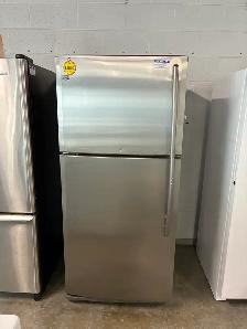 Fridge Stainless (dented)-90-day warranty -Credit Cards accepted