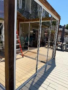 Patio door with frames. with 6mm tempered bronze glass - Photo 2