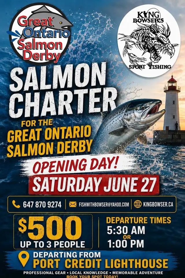 Salmon Fishing Opening Day Great Ontario Salmon Derby