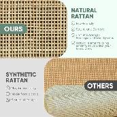 Brand New 39.5' 2-Door Rattan Shoe Storage Cabinet Special $149 - Photo 8