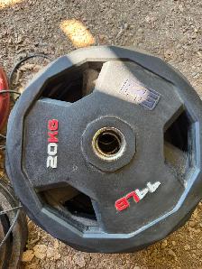 Weight plates and easy curl bar and trap bar - Photo 6