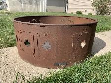 Fire Pit Ring with Poker Design
