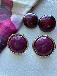Batch of 12 Lovely vintage earrings, and one unique jewelry box - Photo 4