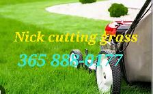 Cutting grass