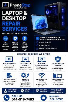 Laptop & Computer Service – Fast & Reliable ️