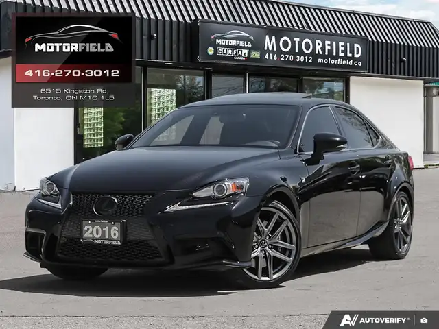 2016 Lexus IS 300 F Sport Series 3 Accident Free, Mark Levinson