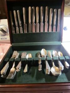 #2-12A   AURORA silverware set for 6 - Photo 2