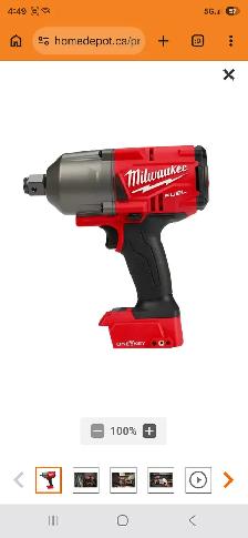 Milwaukee M18 FUEL ONE-KEY 18V Li-Ion 3/4 in High-Torque Impact