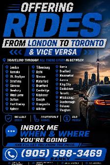 Affordale Rides London to Toronto and everything in between