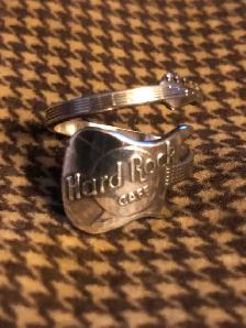 Vintage Hard Rock Cafe Sterling Silver Fender Strat. Ring