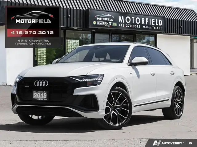 2019 Audi Q8 Technik TFSI Quattro 22 Wheels, 360 Cam, B&O Sound