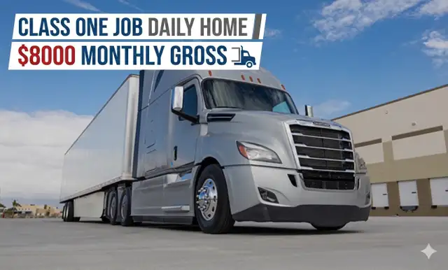 Class 1 Professional Truck Driver – (Local / Regional / Highway)