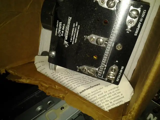 Technipower W10 Variac (Variable Autotransformer) Output: 0–140