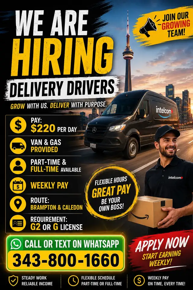 Hiring delivery driver