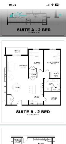 large spacious 2 bedroom apartment