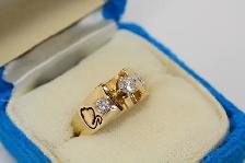 14K .57TDW SWAN RING