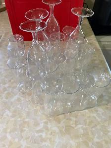 Disposable plastic wine glasses - Photo 3