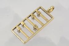 10K DIAMOND ABACUS PENDANT - Photo 4