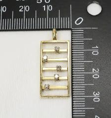 10K DIAMOND ABACUS PENDANT - Photo 8