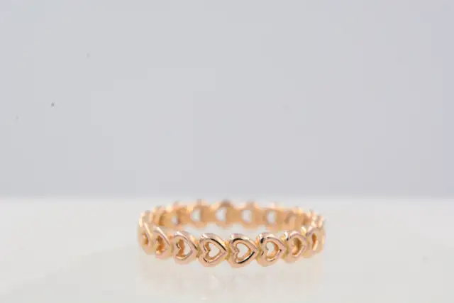 PANDORA RG BAND OF HEARTS RING