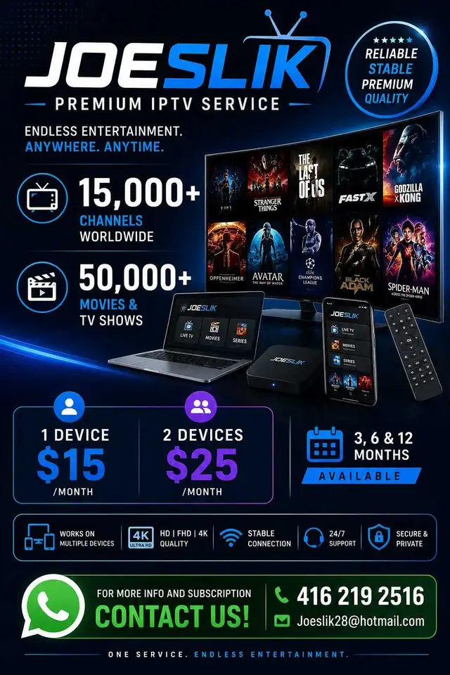 JOESLIK'S PREMIUM IPTV SERVICE