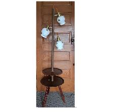 VINTAGE POLE LAMP w TABLE- MID CENTURY MODERN- HARD TO FIND - Photo 2