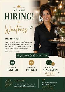 Looking for Waiter and Waitress