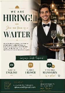 Looking for Waiter and Waitress - Photo 2