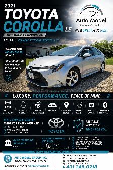 2021 Toyota Corolla LE /ACCIDENT FREE/BC UNIT/ALLOY WHEELS/