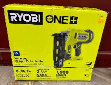 NEW Ryobi Cordless 16ga Brad Nailer (Model: P326 )